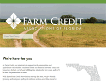 Tablet Screenshot of farmcreditflorida.com